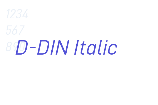 D-DIN Italic