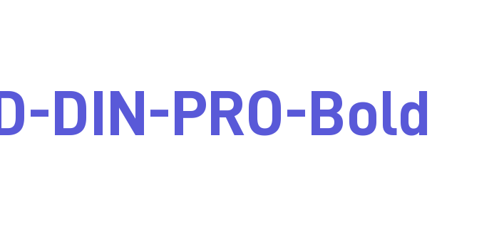 D-DIN-PRO-Bold Font Download