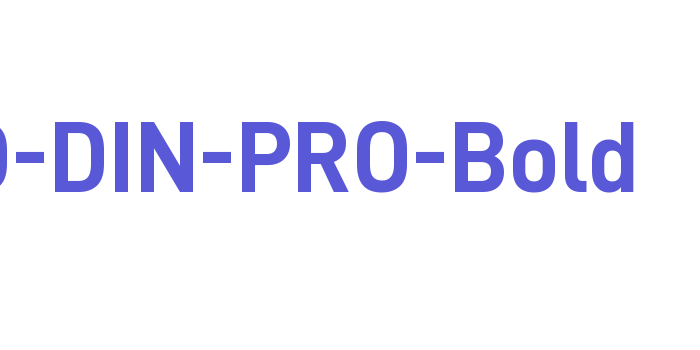 D-DIN-PRO-Bold Font