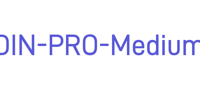 D-DIN-PRO-Medium Font