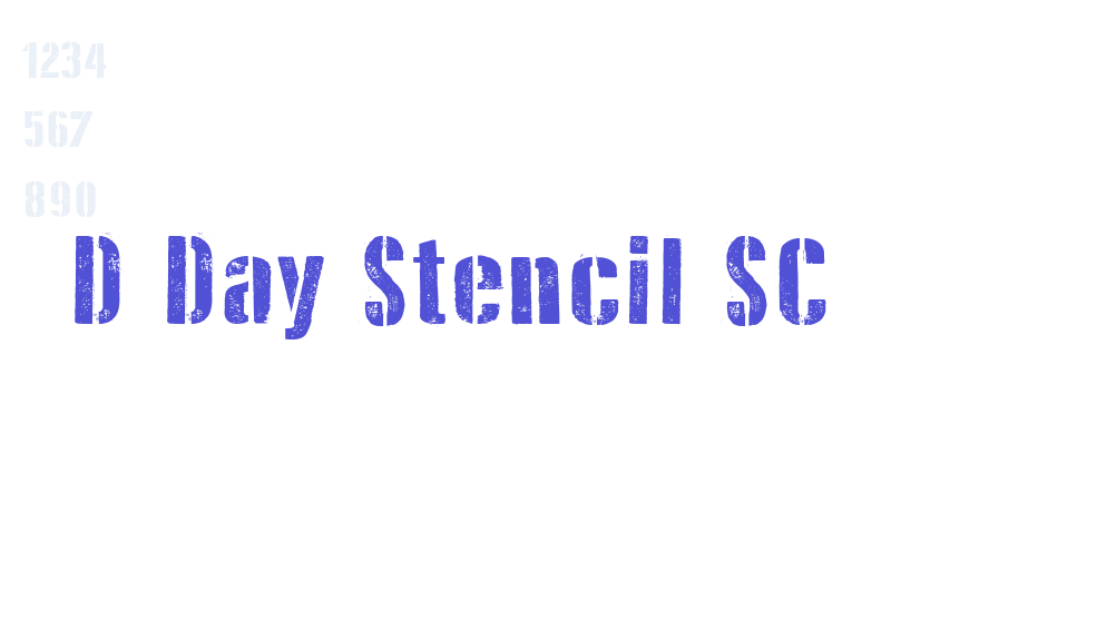 D Day Stencil SC-font-download