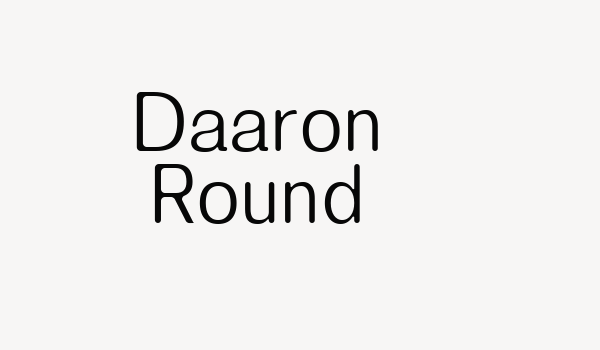 Daaron Round Font