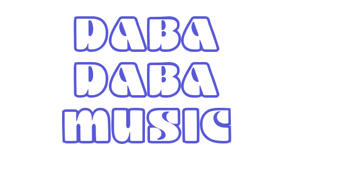 Daba Daba Music Font