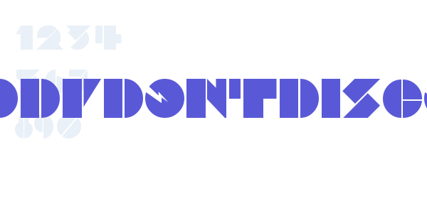 DaddyDontDisco font