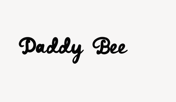 Daddy Bee Font