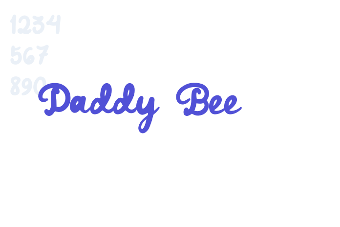 Daddy Bee font download