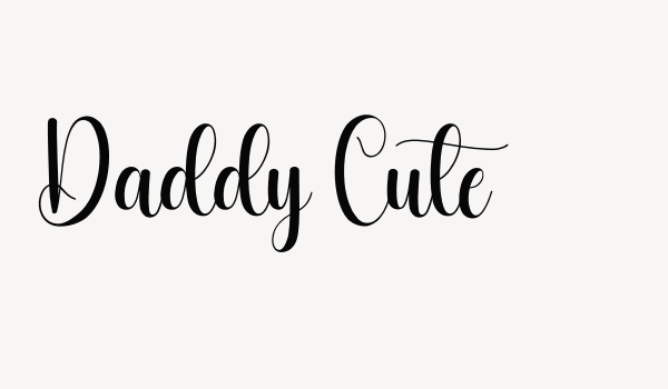 Daddy Cute Font