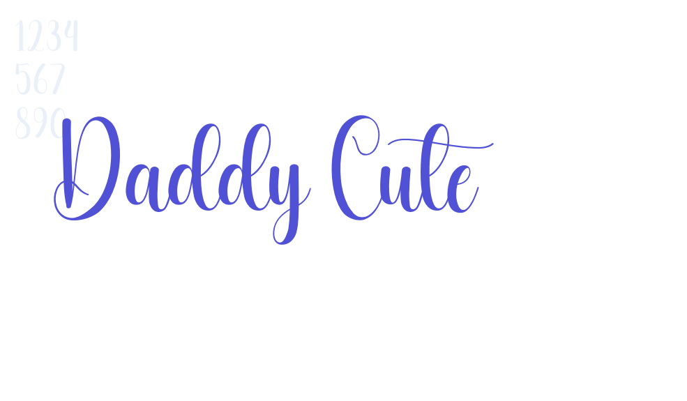 Daddy Cute-font-download