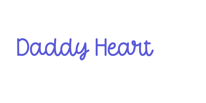 Daddy Heart Font Download