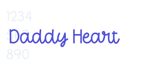 Daddy Heart-font-download