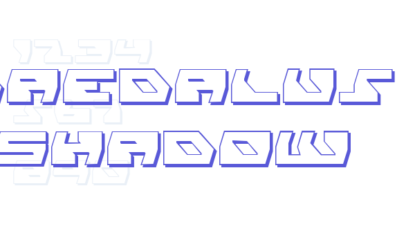 Daedalus Shadow font free