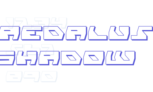 Daedalus Shadow Font