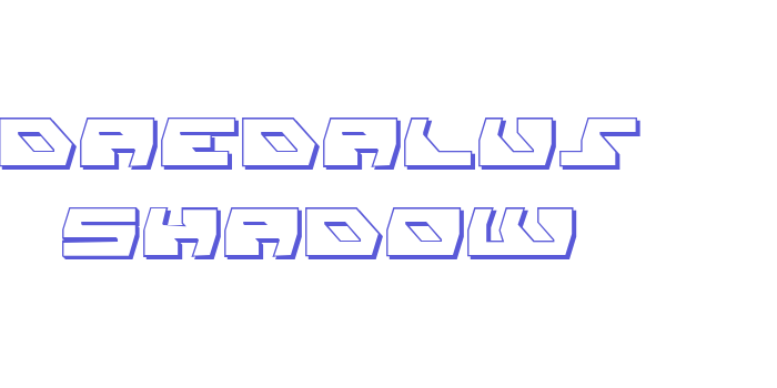 Daedalus Shadow Font Download