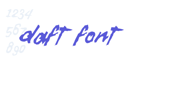 Daft Font font free