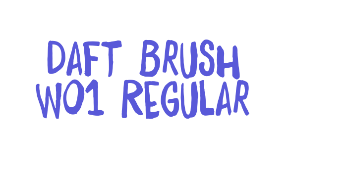 Daft Brush W01 Regular Font Download