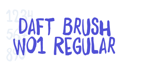 Daft Brush W01 Regular-font-download