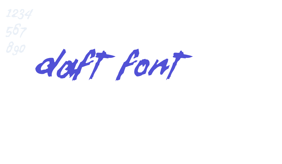 Daft Font-font-download