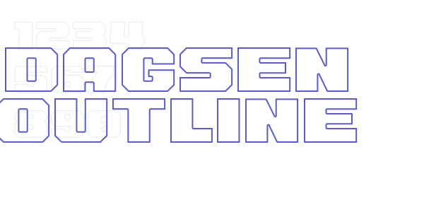 Dagsen Outline font free