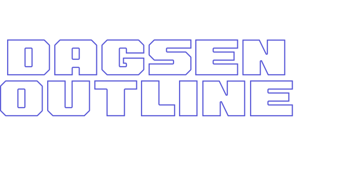 Dagsen Outline Font Download