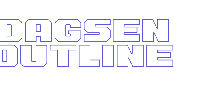 Dagsen Outline Font