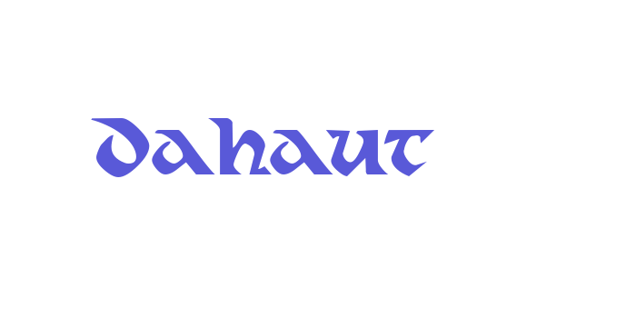 Dahaut Font