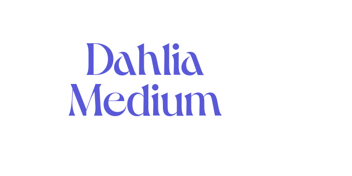 Dahlia Medium Font Download