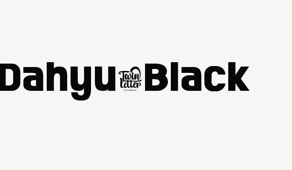 Dahyu-Black Font