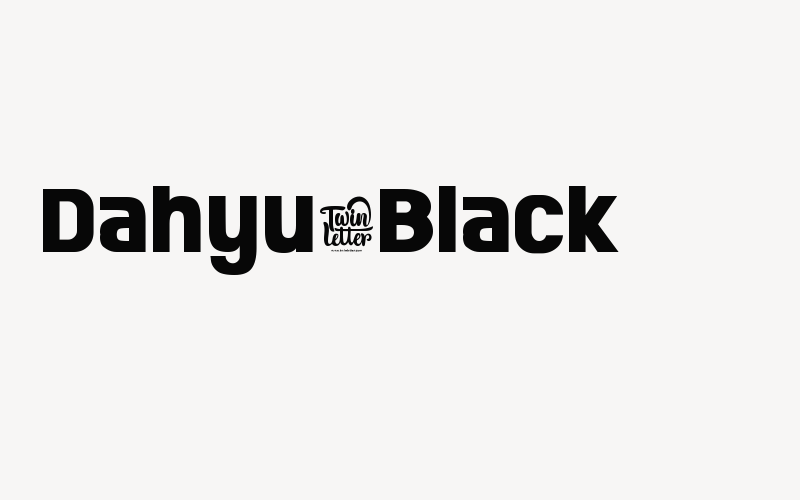 Dahyu-Black Font