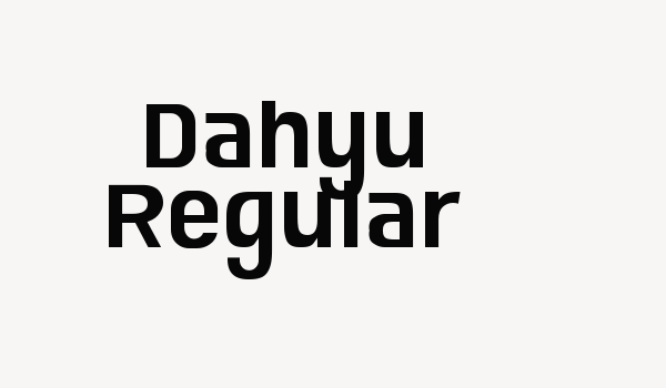 Dahyu Regular Font