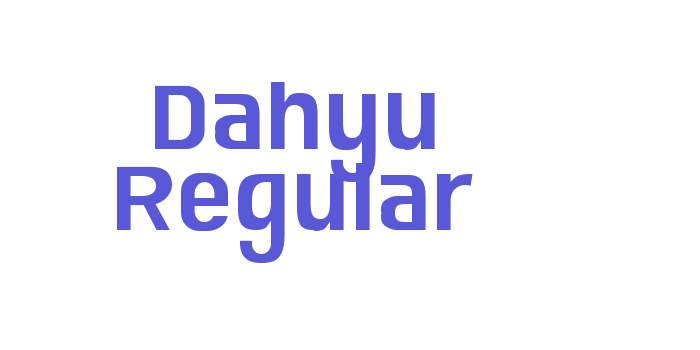 Dahyu Regular Font Download