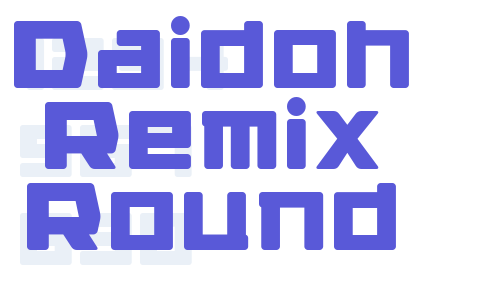 Daidoh Remix Round Font Download