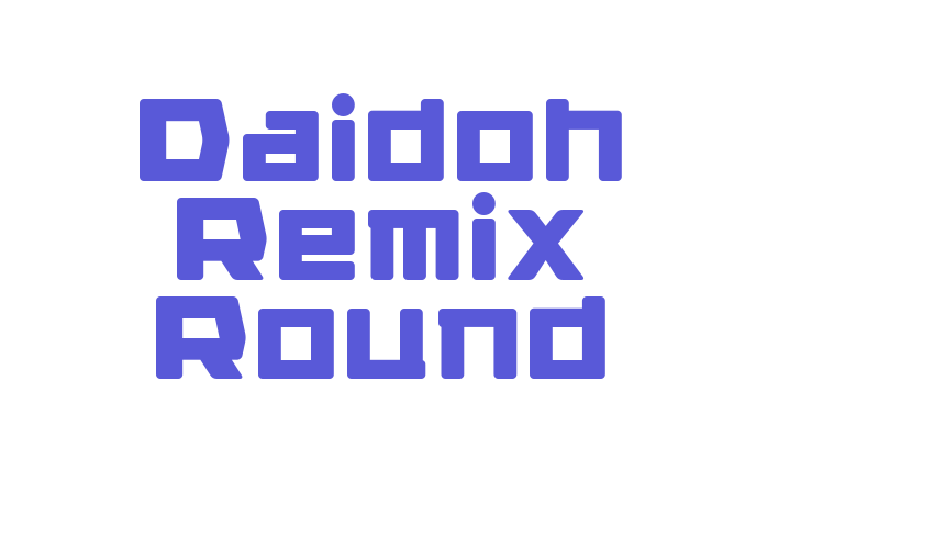 Daidoh Remix Round Font