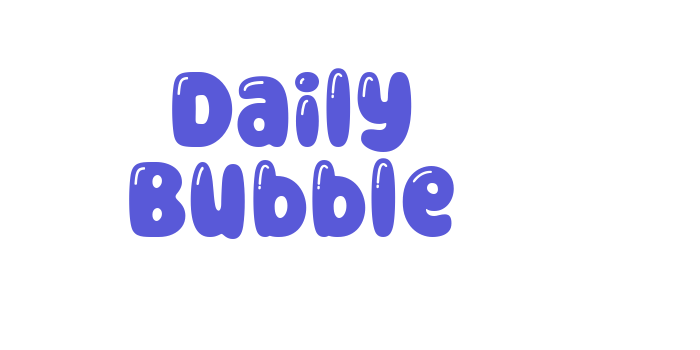 Daily Bubble Font