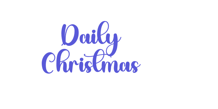 Daily Christmas Font