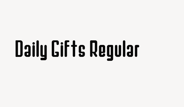 Daily Gifts Regular Font