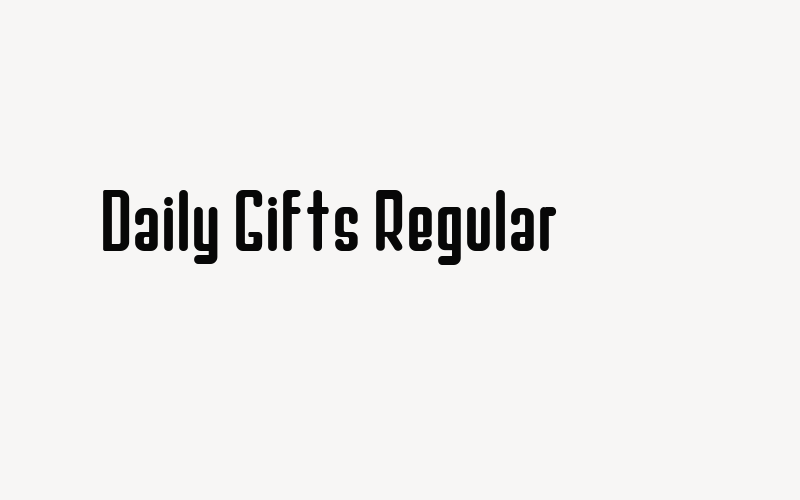 Daily Gifts Regular Font