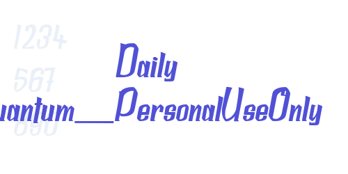 Daily Quantum_PersonalUseOnly-font-download