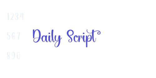 Daily Script-font-download