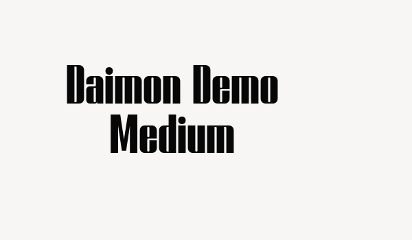 Daimon Demo Medium Font