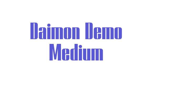 Daimon Demo Medium Font Download