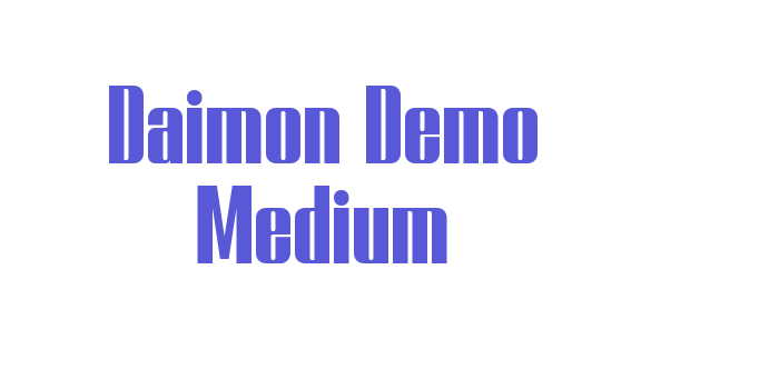 Daimon Demo Medium Font