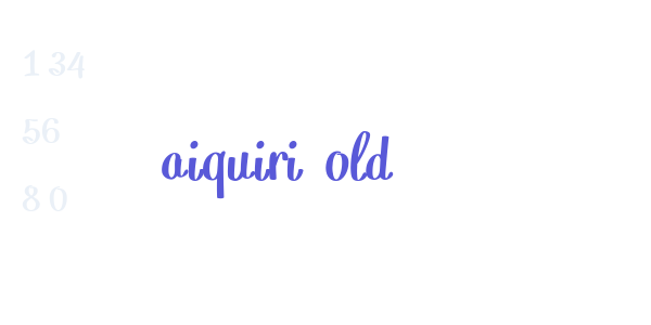 Daiquiri Bold font free