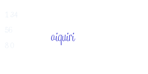 Daiquiri font free