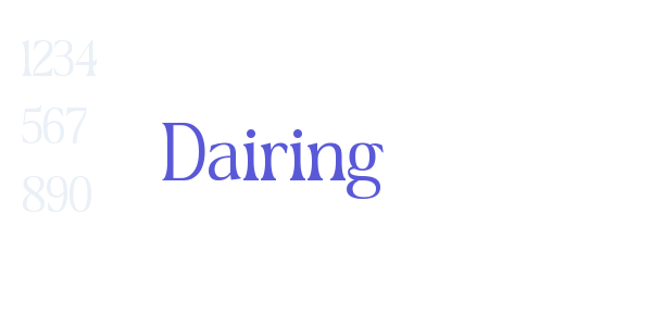 Dairing font free