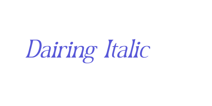 Dairing Italic Font Download