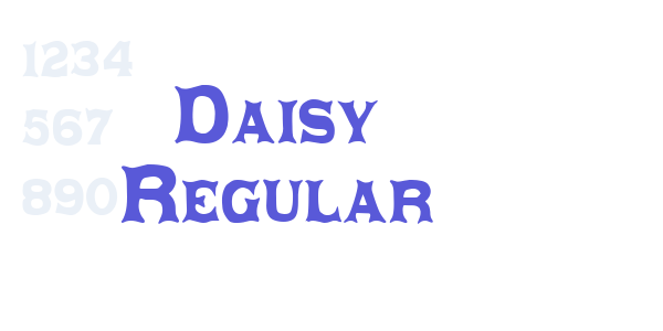 Daisy Regular font free