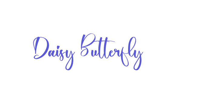 Daisy Butterfly Font Download