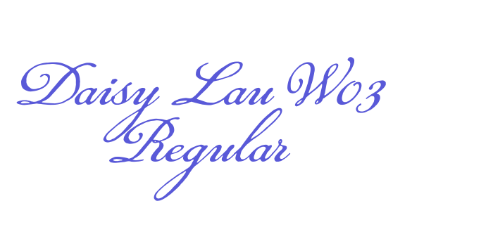 Daisy Lau W03 Regular Font Download