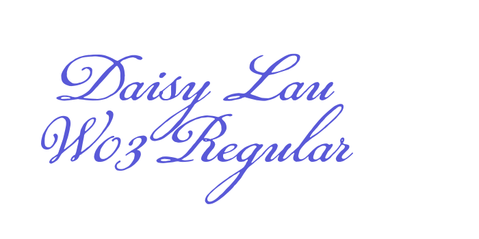 Daisy Lau W03 Regular Font