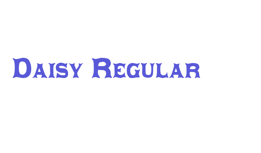 Daisy Regular Font Download